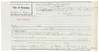 Collection of 48 Police Magistrate Court Forms of Madams, Sex Workers, and their Johns