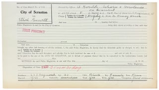 Collection of 48 Police Magistrate Court Forms of Madams, Sex Workers, and their Johns