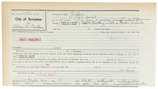 Collection of 48 Police Magistrate Court Forms of Madams, Sex Workers, and their Johns