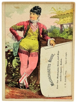 Trade Card for the Massachusetts House, Boston