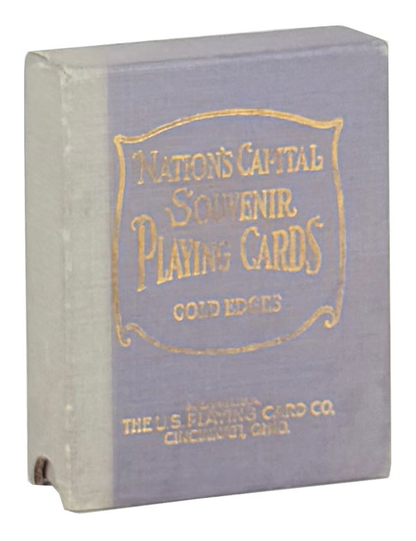Item #50318 Nation's Capital Souvenir Playing Cards / Gold Edges. U S. Playing Card Co.