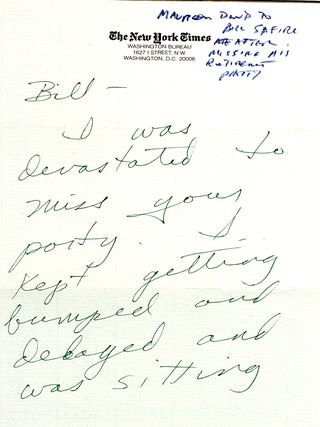 A Book of Americans [ALS from Maureen Dowd to William Safire laid in]