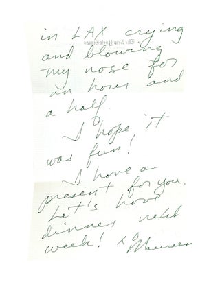 A Book of Americans [ALS from Maureen Dowd to William Safire laid in]
