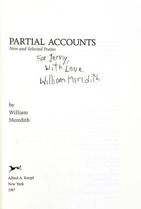 Partial Accounts: New and Selected Poems