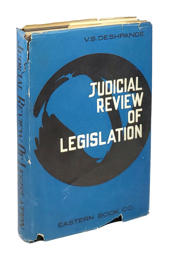 Item #5455 Judicial Review of Legislation. V S. Deshpande, Vasant Shamrao.