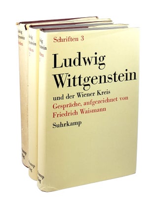 Item #5911 Schriften I, II, III: I: Tractatus logico-philosophicus; Tagebücher 1914-1916;...