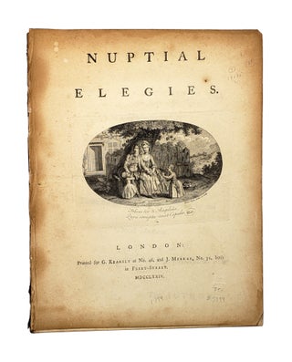 Item #5999 Nuptial Elegies. Abraham Portal, Isaac Taylor, title page vignette