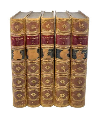 Item #6122 Oeuvres Completes de La Fontaine (Partial set - Vols 1, 2, 4, 5, & 7). Jean de La...