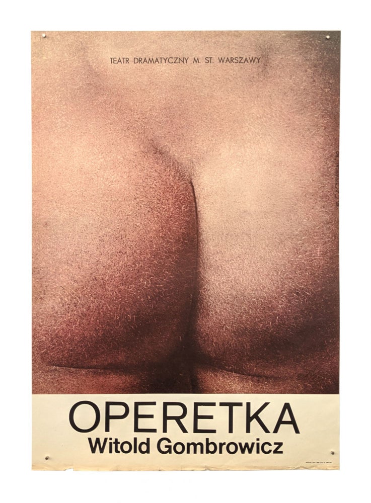Item #6168 Teatr Dramatyczny: Operetka / Operetta [a Gombrowiczian "fanny" in close-up]. Jerzy Czerniawski.