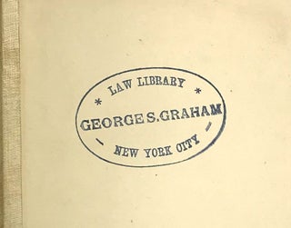 Reports of Cases Ruled and Adjudged in the Courts of Pennsylvania Before and Since the Revolution [Volume I, Third Edition; George S. Graham Copy]