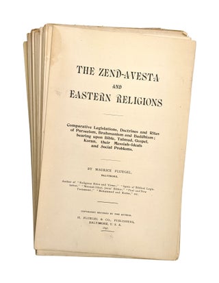 Item #6568 The Zend-Avesta and Eastern Religions: Comparative Legislations, Doctrines and Rites...