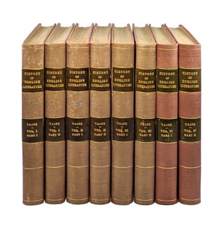 Item #6606 History of English Literature (Four Volumes in Eight) [Limited Edition, #1 of 500]....