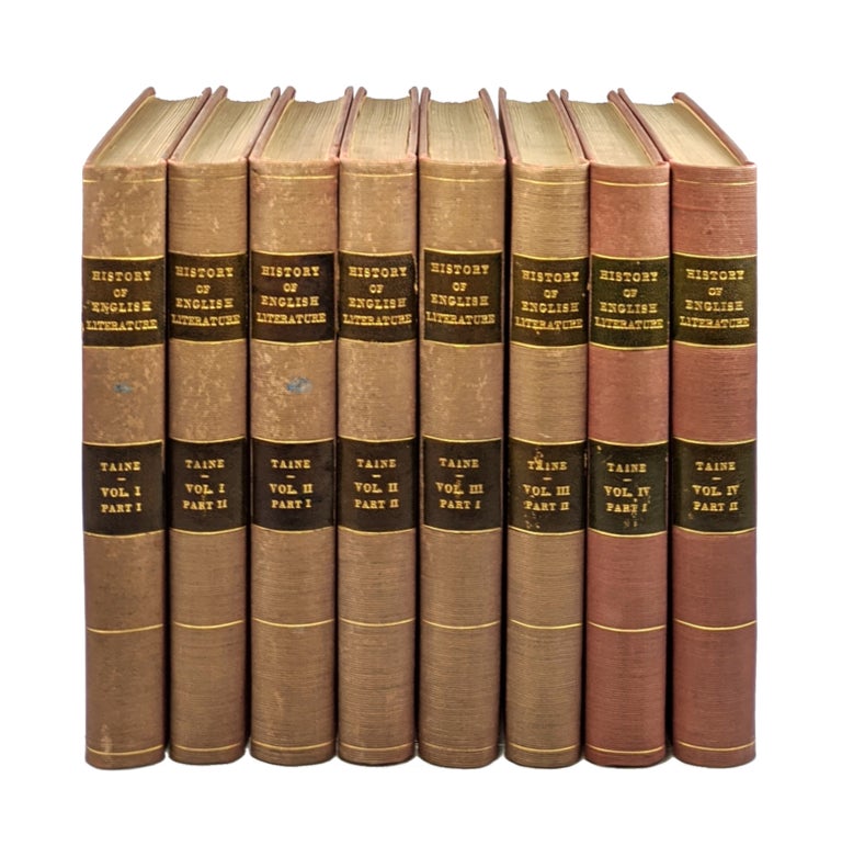 Item #6606 History of English Literature (Four Volumes in Eight) [Limited Edition, #1 of 500]. ippolyte, Taine, H. Van Laun, dolphe, trans.