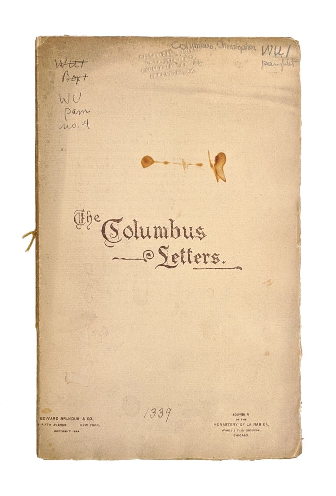 Item #6640 The Columbus Letters [Souvenir of the Monastery of La Rabida, 1893 Chicago World's Fair]
