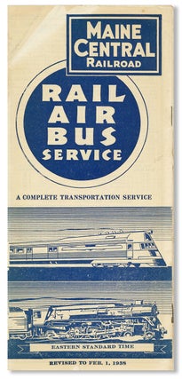 Item #6712 Rail Air Bus Service: A Complete Transportation Service. Maine Central Railroad