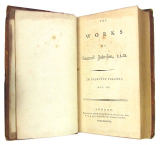 The Works of Samuel Johnson, LL.D. Volume XIV