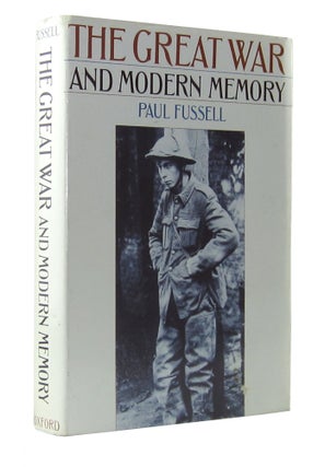 Item #6836 The Great War and Modern Memory. Paul Fussell
