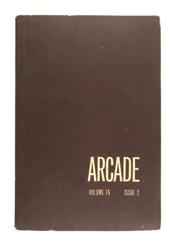 Item #6846 Arcade, Vol. 16, no. 2, Spring, 1962. contr Frederick M. Busch, Muhlenberg College.