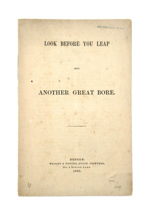 Item #6878 Look Before You Leap Into Another Great Bore. Francis William Bird