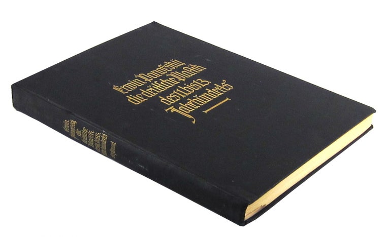 Item #6915 Die deutsche Plastik des elften bis dreizehnten Jahrhunderts: Textband [German Sculpture of the Eleventh to Thirteenth Centuries: Text Volume]. Erwin Panofsky.