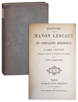 Item #7015 Histoire de Manon Lescaut et du Chevalier Desgrieux. L'Abbé Prévost,...