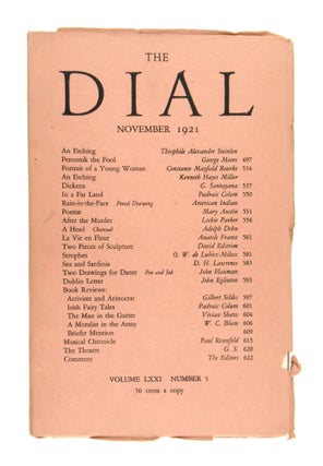 Item #7028 The Dial, November 1921, Volume LXXI Number 5 [containing the drawing...