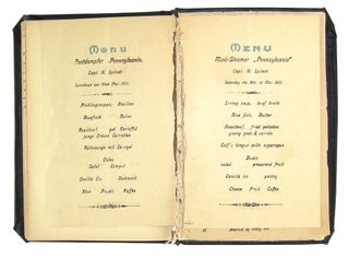 Autograph Grand Tour Diary with TransAtlantic Steamship Ephemera