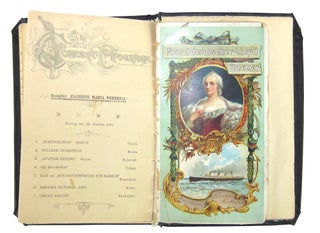 Autograph Grand Tour Diary with TransAtlantic Steamship Ephemera