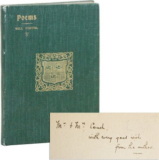 Item #7080 Poems [Inscribed]. Will Foster