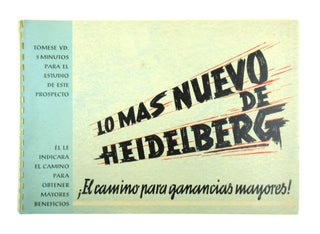 Item #7411 Lo Mas Nuevo de Heidelberg: El Camino Para Ganancias Mayores! Heidelberg