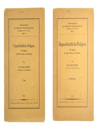 Item #7415 Urgeschichtliche Religion: Die Religion der Stein-, Bronze-, und Eisenzeit. Carl Clemen