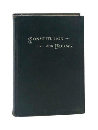 Item #7542 The Constitution of the Reformed Church in the United States [WITH] Forms for the Use...