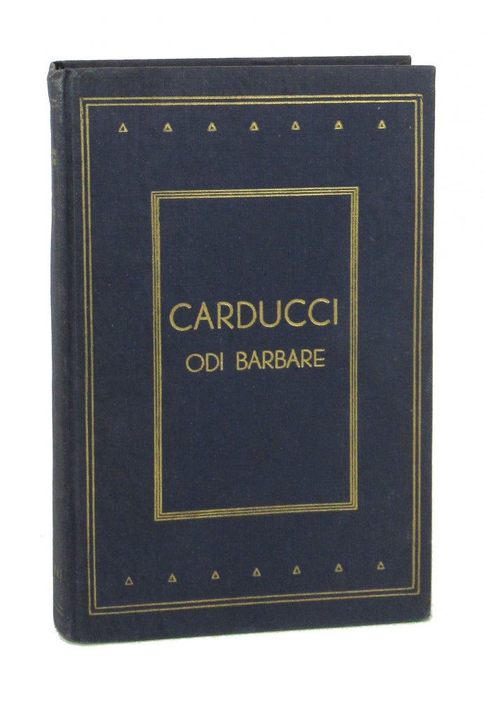 Item #7565 Odi Barbare. Giosue Carducci, William Fletcher Smith, trans.