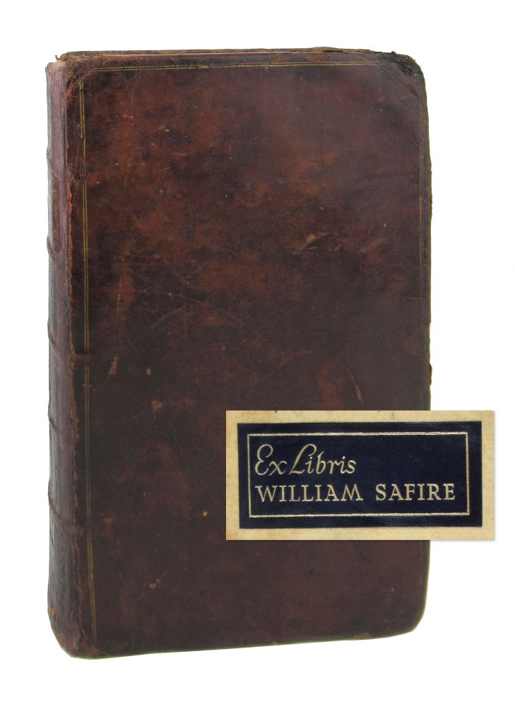 Item #7572 Elements of Criticism, Volume I [William Safire copy]. Henry Home, Lord Kames.