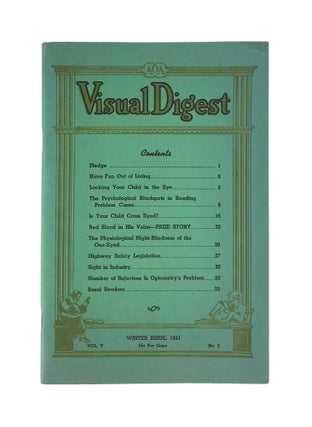 Item #7732 Visual Digest, Vol. V, no. 3, Winter Issue, 1941. Walter F. Kimball, M. Rhudy Kimball,...