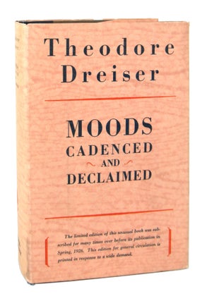 Item #8088 Moods, Cadenced & Declaimed [Upper jacket title: Moods: Cadenced and Declaimed]....