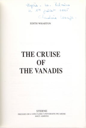The Cruise of the Vanadis [Signed by Lesage]