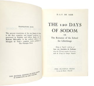 The 120 Days of Sodom, or The Romance of the School of Libertinage