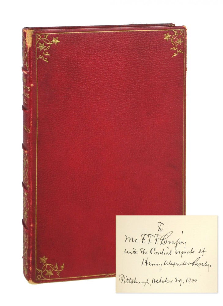 Item #9436 The Heart's Choice and Other Poems [Signed to F.T.F. Lovejoy]. Henry Alexander Lavely.