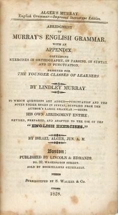 Abridgement of Murray's English Grammar [Alger's Murray]