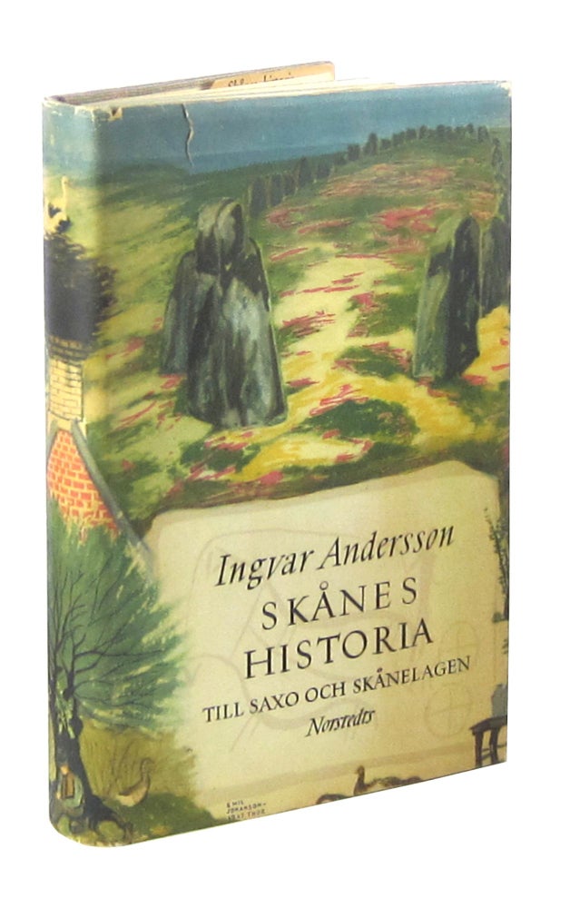 Item #9826 Skånes Historia Till Saxo och Skånelagen [The History of Skåne to Saxo and the Skåne Act]. Ingvar Andersson.